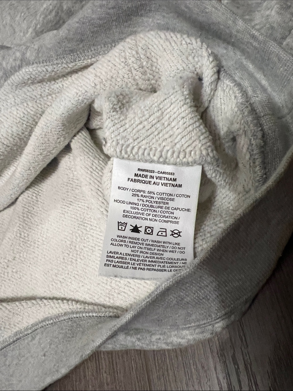Nike Light Gray Pullover Hoodie - Picture 4 of 4